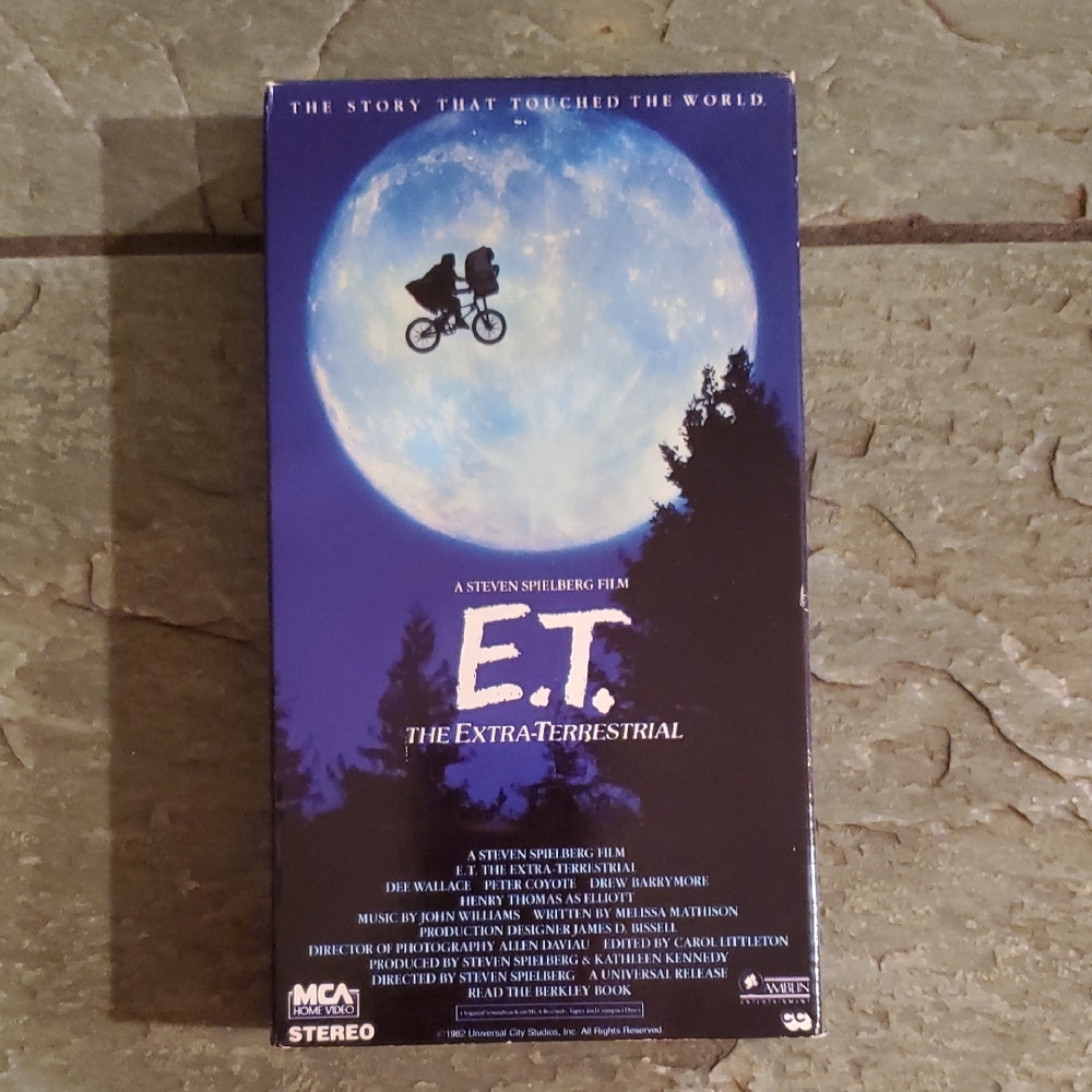 E.T. The Extra-Terrestrial VHS - Black Cover